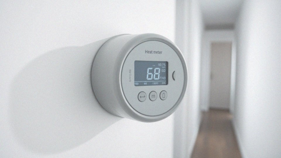 Jakie są główne funkcje wyświetlacza LCD ciepłomierza?