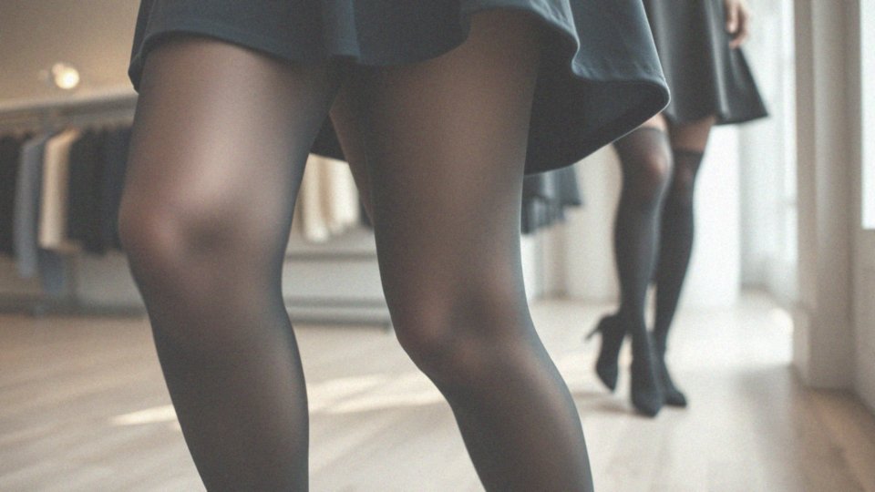 Jak dobór rajstop wpływa na stylizację z granatową sukienką?