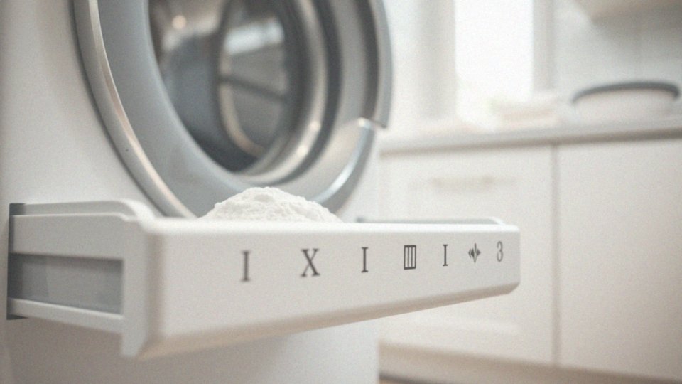 Jakie detergent należy wsypać do komory oznaczonej 'I'?